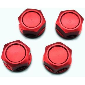 Aluminum Wheel Nuts Wheel Locker 17mm for Arrma Kraton Mojave Talion Outcast Typhon Limitless AR310449 Red