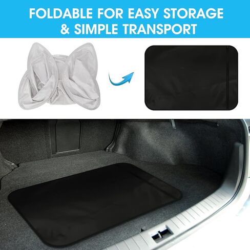 مظلة سقف لسيارة Tesla Model Y، مظلة سقف زجاجية بالكامل، لسقف الشمس موديل Y مع عزل حراري وحماية من الشمس لسيارة Tesla Model Y 2020-2023 مع حقيبة حمل، رمادي in Kuwait