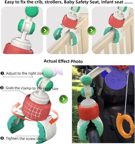 Arch Bassinet Toys for Infant & Toddlers, Fold & Storage to Easy, for Baby Stroller Toy, Car Seat Toys, Bassinet Mobile, Activity Arch Crib Toy for Babies Boy Girl in Saudi Arabia