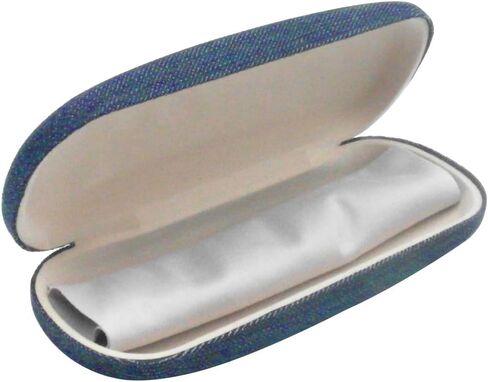Classical Denim Fabric Coated Sunglasses Case for Medium and Standard Frames in Saudi Arabia