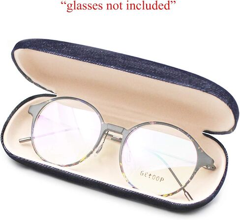 Classical Denim Fabric Coated Sunglasses Case for Medium and Standard Frames in Saudi Arabia