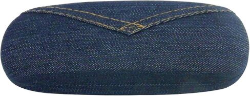 Classical Denim Fabric Coated Sunglasses Case for Medium and Standard Frames in Saudi Arabia