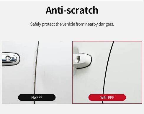 skoko [0.17 inch * 14.7 ft ] Door Edge Guard Film for Car, Hood and Trunk Edge Sealer Vehicles Door Guards, Clear Skin, Easy Attach, PPF, Use More 1 Vehicle in Saudi Arabia
