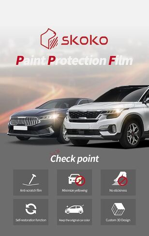 skoko [0.17 inch * 14.7 ft ] Door Edge Guard Film for Car, Hood and Trunk Edge Sealer Vehicles Door Guards, Clear Skin, Easy Attach, PPF, Use More 1 Vehicle in Saudi Arabia