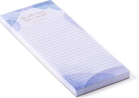 WORLD TRAVELER Eccolo Thimblepress To Do List Notepad, Hydrangea To Do Magnetic Shopping List Pad for Fridge and Home, Lined Message Pad for Kitchen, 100 Pull-Off Sheets (4x10 Inches) in Saudi Arabia