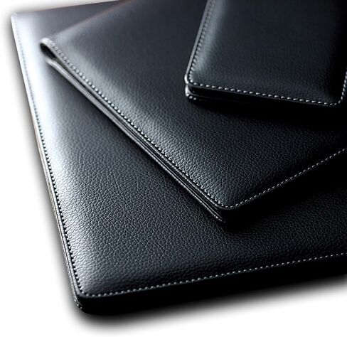 Maruman HN188UA-05 Nemosine Notepad & PU Holder, A5, Grid Ruled, Black in Saudi Arabia