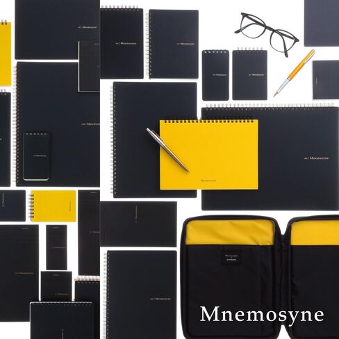 Maruman HN188UA-05 Nemosine Notepad & PU Holder, A5, Grid Ruled, Black in Saudi Arabia