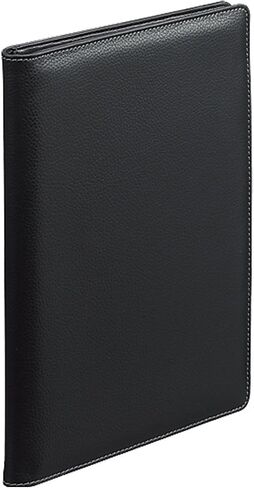Maruman HN188UA-05 Nemosine Notepad & PU Holder, A5, Grid Ruled, Black in Saudi Arabia