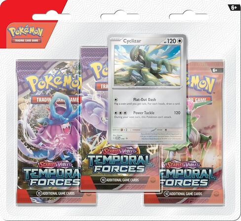 Pokémon TCG: Scarlet & Violet—Temporal Forces Three-Booster Blister - Random Character in Saudi Arabia