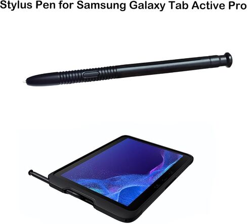 قلم Galaxy Tab Active Pro بديل لجهاز Samsung Galaxy Tab Active Pro Stylus Pen Galaxy Active Pro S Pen، قلم ذو سعة رصاصة (أسود) in Saudi Arabia
