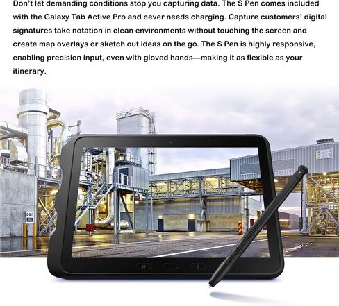 قلم Galaxy Tab Active Pro بديل لجهاز Samsung Galaxy Tab Active Pro Stylus Pen Galaxy Active Pro S Pen، قلم ذو سعة رصاصة (أسود) in Saudi Arabia
