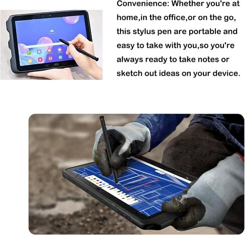 قلم Galaxy Tab Active Pro بديل لجهاز Samsung Galaxy Tab Active Pro Stylus Pen Galaxy Active Pro S Pen، قلم ذو سعة رصاصة (أسود) in Saudi Arabia