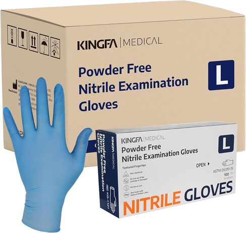 Nitrile Exam Gloves, 3.5mil Latex & Powder-Free Disposable Gloves,Textured Fingertips Enhance Grip for Tattoo, Beauty, Hair Coloring, Estheticians,M Size Case of 1000 Pink in Kuwait