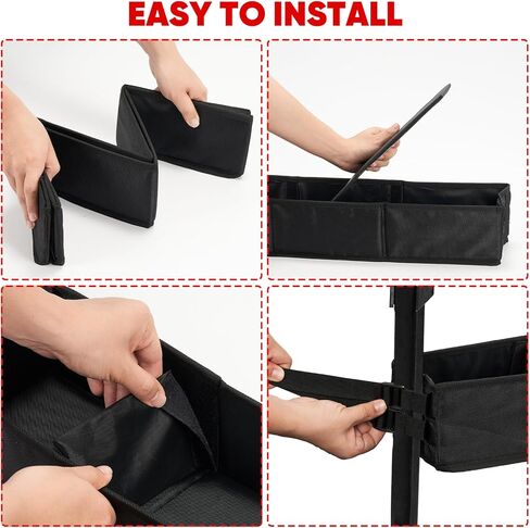 سلة تخزين داخلية أمامية لعربة الجولف، بدون حفر، منظم صينية داش قابلة للطي، عالمي متوافق مع EZGO، Club Car، نموذج Kandi Electirc in Kuwait