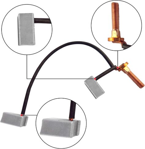 Yamaha G29 Golf Cart Motor Brush Kit Yamaha Brush Replacement Kits Yamaha JU2-H1801-00 (2 pcs) in Saudi Arabia
