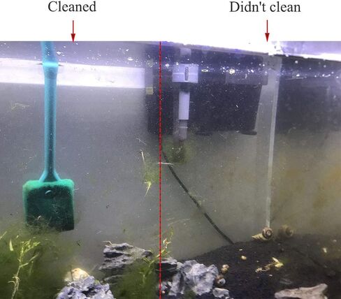 Aquarium Double Sided Sponge Cleaning Brush Cleaner Scrubber 2 Packs One Set Blue and Green Brushs in Saudi Arabia