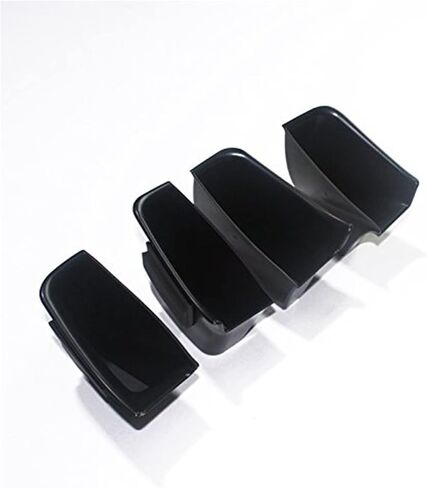 ITrims Car Accessories for Audi Q7 Q8 2016 2017 2018 2019 2020 2021 2022 Door Armrest Organizer Interior Front Rear Storage Box Tray Container Plastic Black(2PCS for Rear Door) in Saudi Arabia