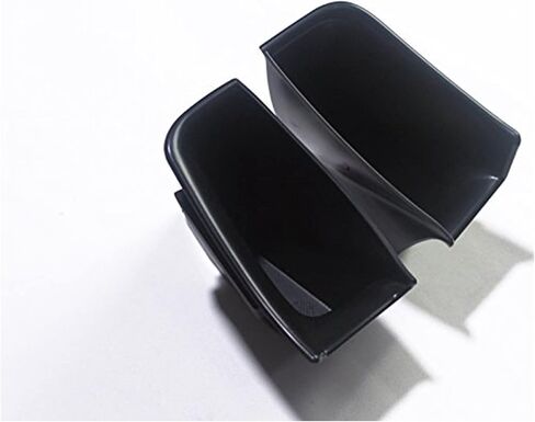 ITrims Car Accessories for Audi Q7 Q8 2016 2017 2018 2019 2020 2021 2022 Door Armrest Organizer Interior Front Rear Storage Box Tray Container Plastic Black(2PCS for Rear Door) in Saudi Arabia