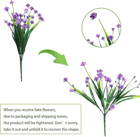 12 Bundles Artificial Flowers Colorful Spring Grass Camellia Plastic Plants UV Resistant Shrubs Outside Indoor Home Kitchen Wedding Decorations 1 in Saudi Arabia