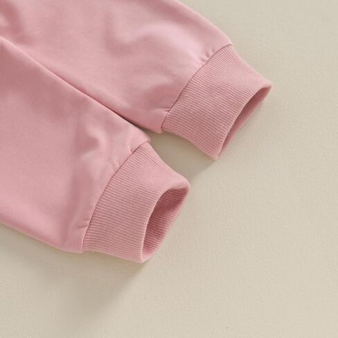 Fall Baby Girl Clothes Ruffle Sleeve Sweatshirt Top Solid Casual Pants 2Pcs Toddler Girl Sweatsuit Winter Clothing in Saudi Arabia
