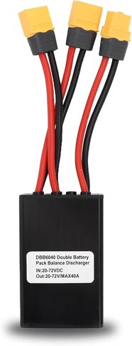20‑72V Electric Dual Battery Discharge Converter Parallel Battery Adapter for Increase The Capacity by Connecting Two Batteries Connector (40A) in Saudi Arabia