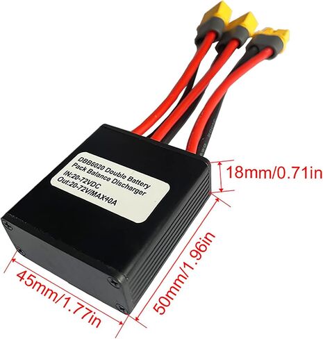 20‑72V Electric Dual Battery Discharge Converter Parallel Battery Adapter for Increase The Capacity by Connecting Two Batteries Connector (40A) in Saudi Arabia