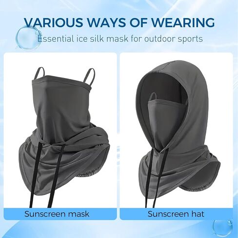 Roadbox Balaclava Face Mask - Breathable UV Sun Protection Full Head Mask Face Cover Hood for Men Women Fishing Outdoors in Saudi Arabia