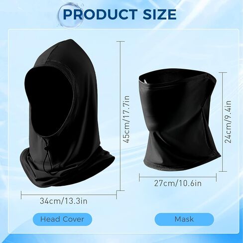 Roadbox Balaclava Face Mask - Breathable UV Sun Protection Full Head Mask Face Cover Hood for Men Women Fishing Outdoors in Saudi Arabia