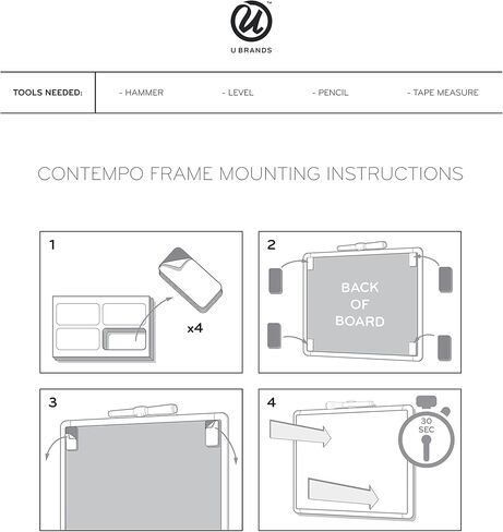 U Brands Contempo Magnetic Dry Erase Chore Chart, 11 x 14 Inches, White Frame (3603U00-04) in Saudi Arabia
