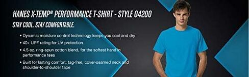 تي شيرت Hanes الرجالي 2 Pack X Temp Performance in Saudi Arabia