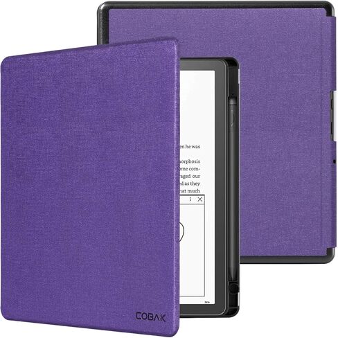 حافظة CoBak لجهاز Kindle Scribe - غطاء جلد PU جديد تمامًا مع ميزة التنبيه التلقائي للنوم لجهاز Kindle Scribe 10.2 بوصة 2022 تم إصداره مع حامل قلم in Saudi Arabia