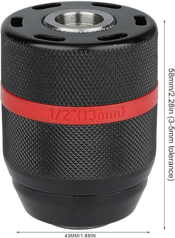 CHICIRIS مثقاب يدوي بدون مفتاح، 1/2‑20UNF Mount 2~13mm ظرف مثقاب ذاتي الشد، لأغراض متعددة in Kuwait