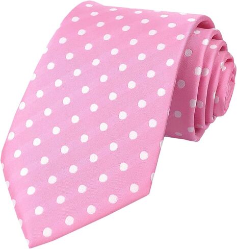 Elfeves Men's Classic Polka Dot Blue Green Jacquard Woven Silk Tie Formal Necktie in Saudi Arabia