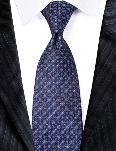 Extra Long Men's Tie Woven Jacquard Silky Necktie XL 63" in Saudi Arabia