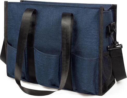 VOLGANIK ROCK Tote Bag with Compartments, Large Multi Pockets Tote Bag for Women & Men Work Tote Bags with Zipper in Saudi Arabia