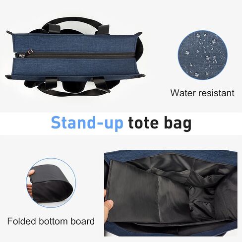 VOLGANIK ROCK Tote Bag with Compartments, Large Multi Pockets Tote Bag for Women & Men Work Tote Bags with Zipper in Saudi Arabia