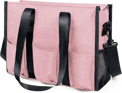 VOLGANIK ROCK Tote Bag with Compartments, Large Multi Pockets Tote Bag for Women & Men Work Tote Bags with Zipper in Saudi Arabia