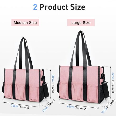 VOLGANIK ROCK Tote Bag with Compartments, Large Multi Pockets Tote Bag for Women & Men Work Tote Bags with Zipper in Saudi Arabia