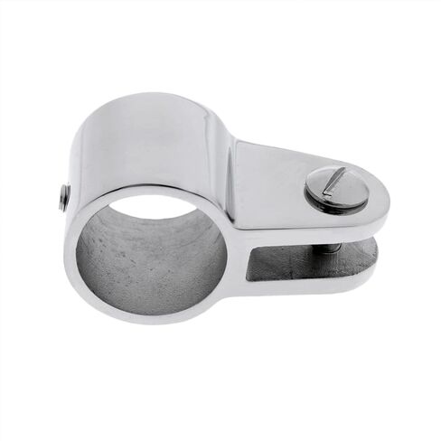 Yanyu 2 قطعة 7/8 بوصة بيميني الفك العلوي من الفولاذ المقاوم للصدأ 316 قارب الأجهزة البحرية بيميني تركيب السكك الحديدية المناسب لـ 7/8 بوصة O.D. أنبوب دائري مع مفتاح سداسي على شكل حرف L in Kuwait