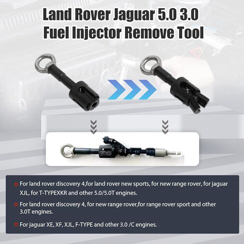 أداة توقيت محرك عمود الحدبات أدوات توقيت محرك البنزين متوافقة مع Land Rover V8 5.0 L V6 3.0L Discovery 4 Jaguar XF XJ 14 قطعة أداة قفل عمود الحدبات مع أداة الحاقن in Kuwait