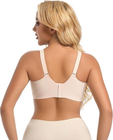 PRETTYWELL Push up Bra T-Shirt Bras for Women Wireless Plunge Bra Supportive Molded Pads Bras Comfort Lift up Deep V Neck in Saudi Arabia