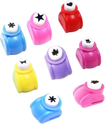 8pcs Craft Hole Punch Shapes Set, Craft Printing Shaper Puncher for Crafts, Scrapbooking, Card Making, Arts Crafts Punchers Supplies in Saudi Arabia