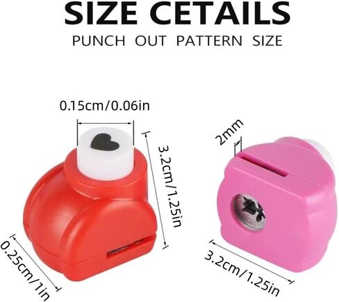 8pcs Craft Hole Punch Shapes Set, Craft Printing Shaper Puncher for Crafts, Scrapbooking, Card Making, Arts Crafts Punchers Supplies in Saudi Arabia