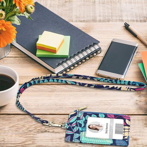 ID Badge Holder with Lanyard Vertical: Flower ID Name Badge Card Holder with Lanyard for ID Badges in Saudi Arabia