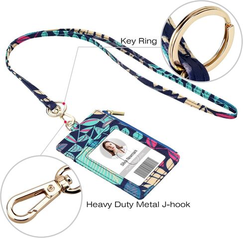 ID Badge Holder with Lanyard Vertical: Flower ID Name Badge Card Holder with Lanyard for ID Badges in Saudi Arabia