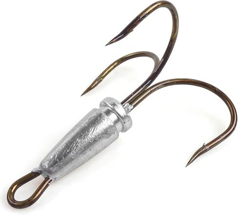 Snagging Hooks Weighted Treble Hooks, 6pcs Bunker Snag Fishing Hooks in Saudi Arabia