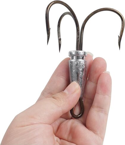 Snagging Hooks Weighted Treble Hooks, 6pcs Bunker Snag Fishing Hooks in Saudi Arabia