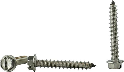 #12 X 1 1/2 Stainless Steel Hex Washer Head w/Slot Sheetmetal Screw (3/4" to 2" in Listing) 100 pcs Sheet Metal Screws (#12x1 1/2 inch) in Saudi Arabia