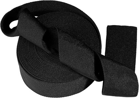 25FT Nylon Protective Sleeve Sheath Cable Cover Welding Tig Torch Hydraulic Hose Cover, Nylon Abrasion Resistant Flame Retardant Cable Cover for Chain, Wiring Harness Protection, 0.5" ID, Black in Kuwait