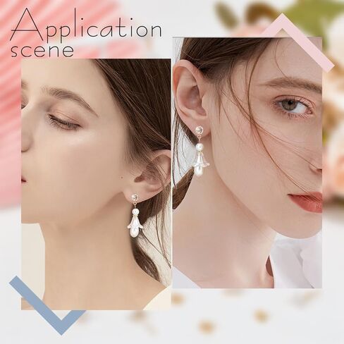 Beebeecraft 1 Box 10Pcs Stud Earring Findings 18K Gold Plated Cubic Zirconia Post Earrings Findings with Hole for Jewellery Earring Making Findings in Saudi Arabia